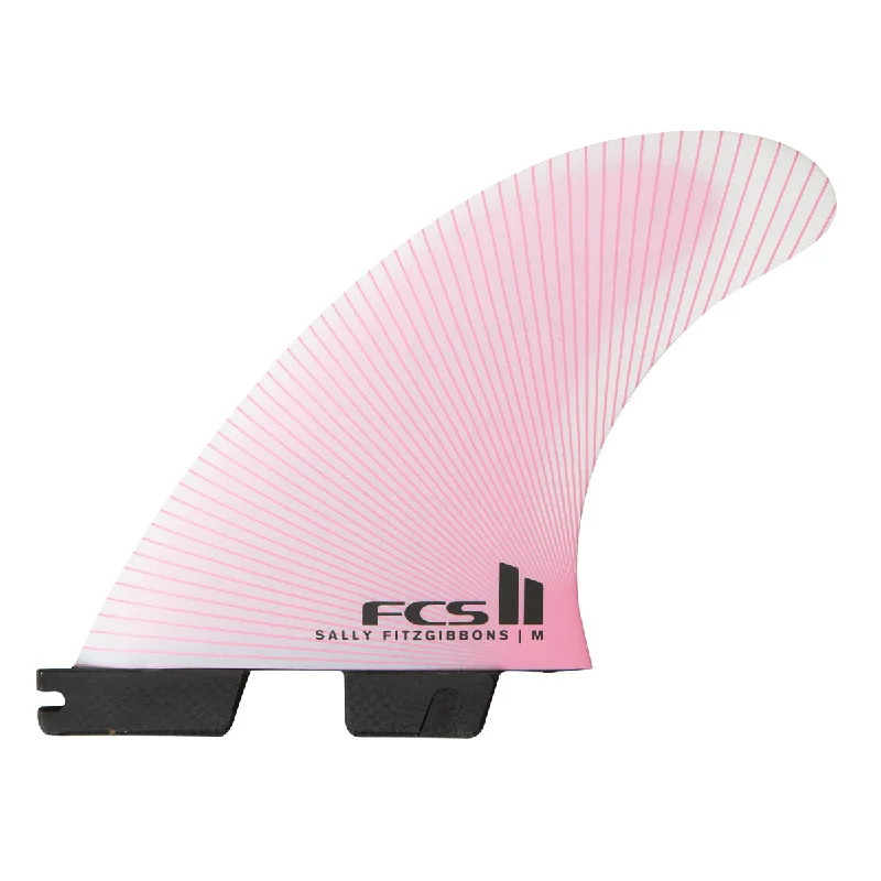 surf tanks for easy movement-FCS 2 SF PC Tri-Fin Set Dusty Pink M