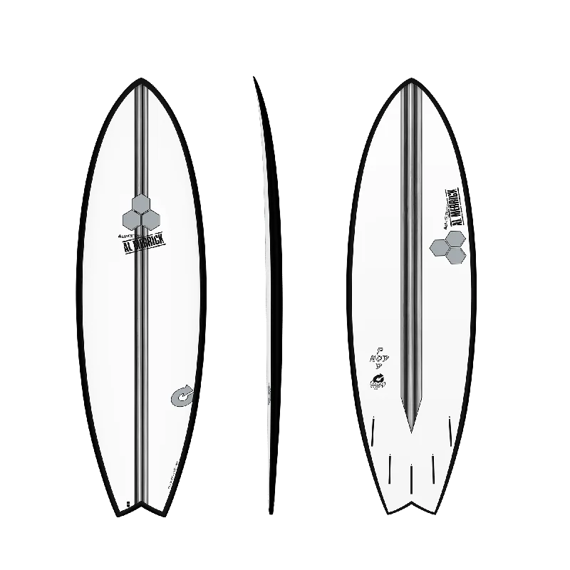 surfboards for better wave control-TORQ CHANNEL ISLANDS POD MOD 6'2" BLACK RAIL