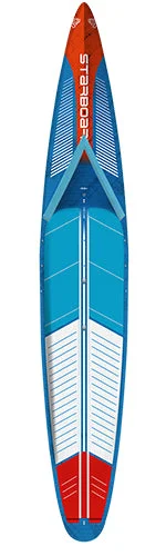 surfboards for shallow waters-2025 STARBOARD 14'0" x 28" ALL STAR BLUE CARBON SANDWICH SUP BOARD WITH CARRYING CASE