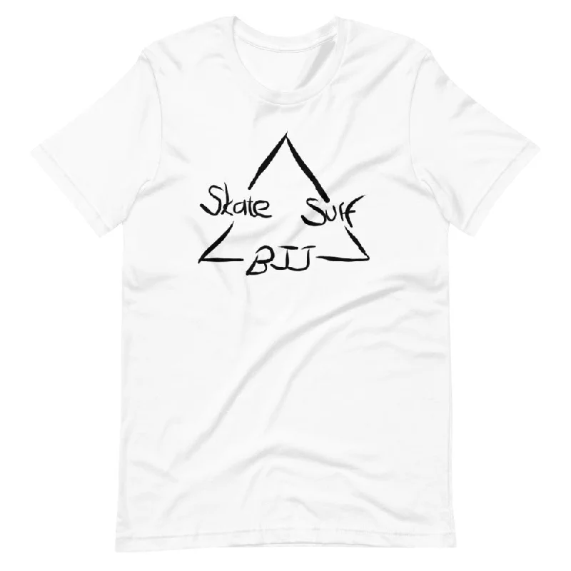 surf jackets for wind protection-SSBJJ Triangle Short-Sleeve T-Shirt (Made in USA)