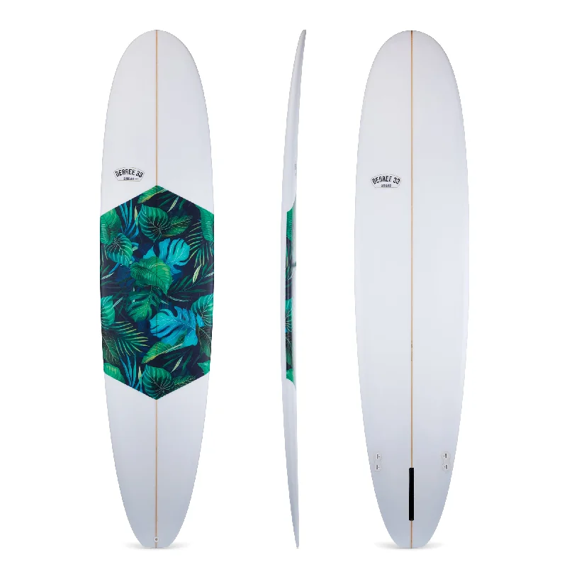 surfboards with good tracking in water-10' Ultimate Longboard with Aloha Print Inlay (Poly)