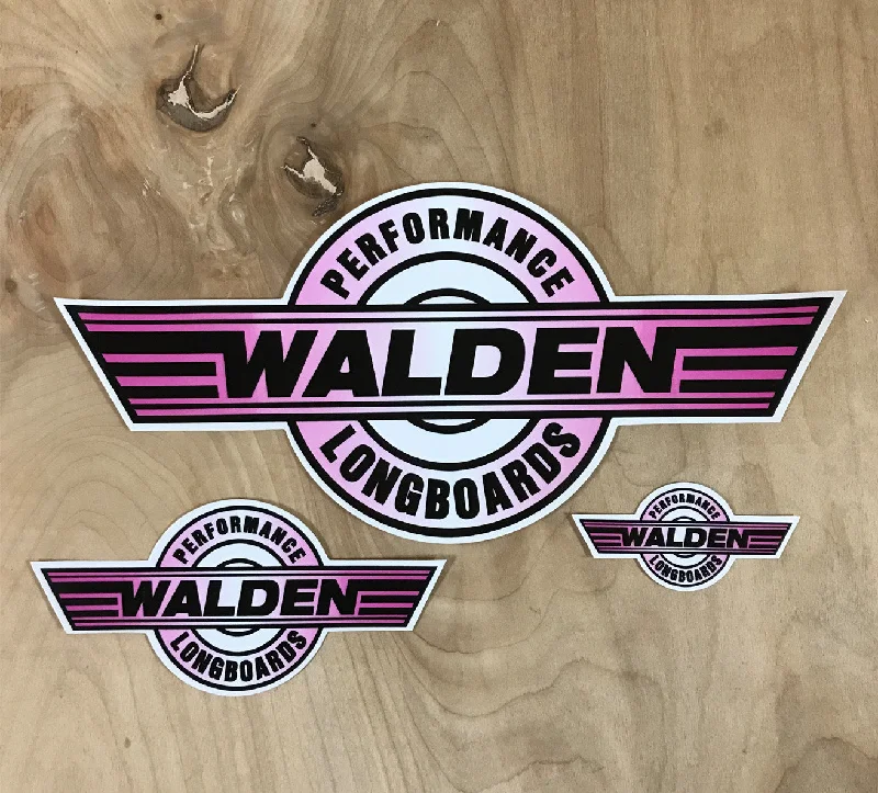 surf fins for beginners to advanced surfers-Walden Performance Stickers : Pink