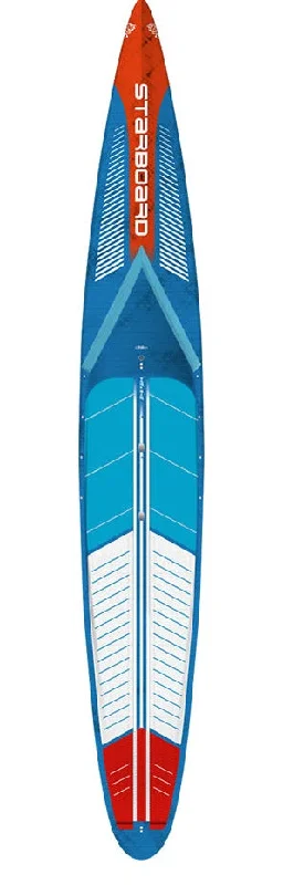 surfboards for shallow waters-2024 STARBOARD SUP 14'0" X 26" ALL STAR BLUE CARBON BOARD WITH CARRYING CASE