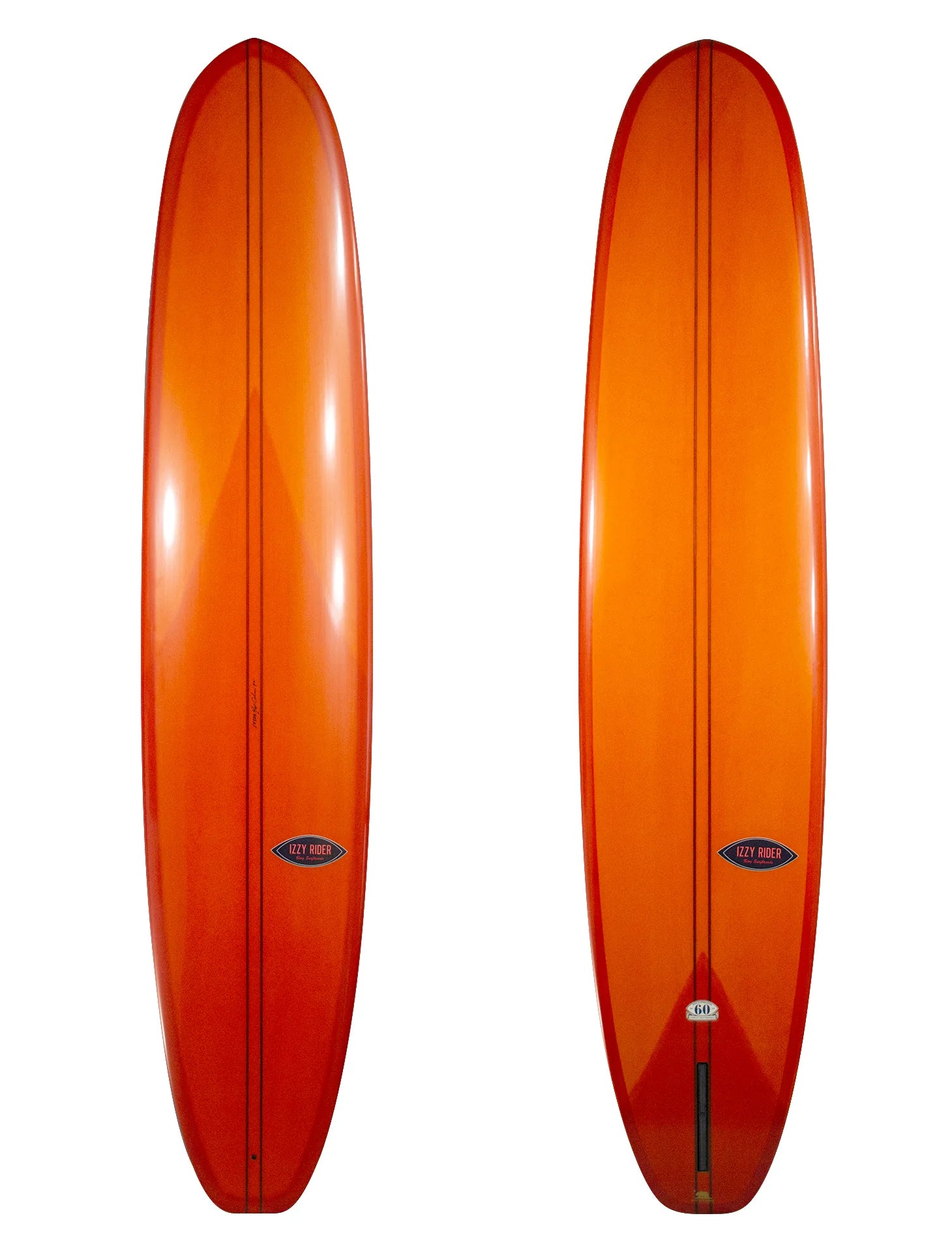 surfboards for reactive speed on waves-Bing Izzy Rider 9'10 Longboard (Used)