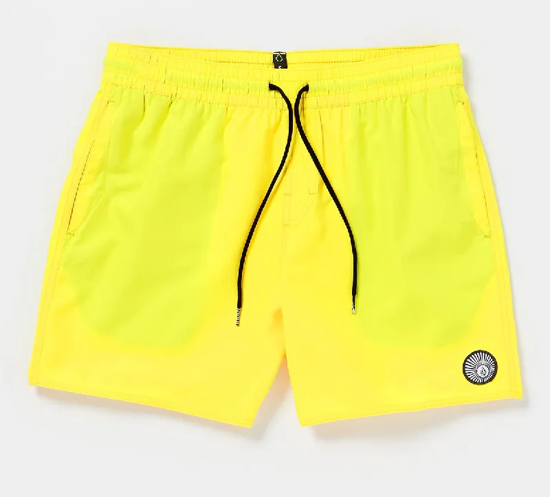 single-fin surfboards for relaxed rides-Volcom Lido Solid Trunk 16" - Blazing Yellow