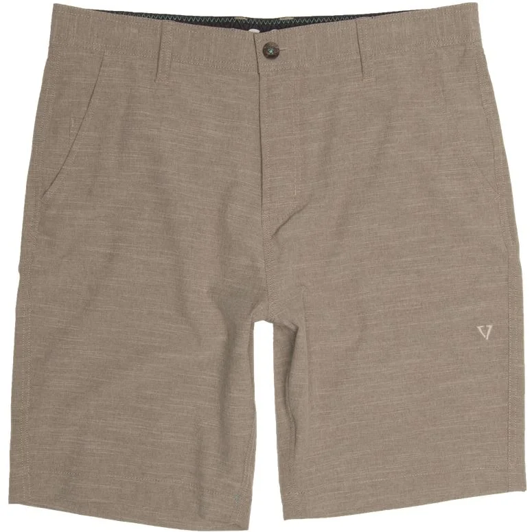 surf clothing with moisture-wicking technology-Vissla Fin Rope Hybrid Short Steel