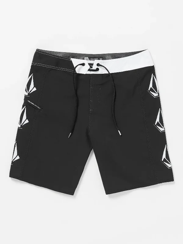 wide nose surfboards for balance-Volcom Lido Iconic Mod New Black Boardshorts