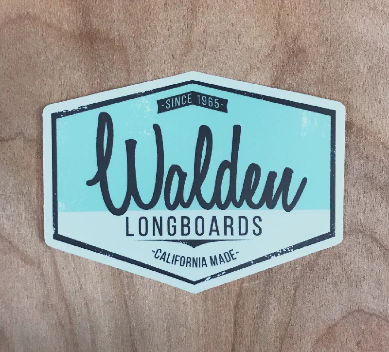 surf fins for pro-level surfboards-Walden Script Sticker