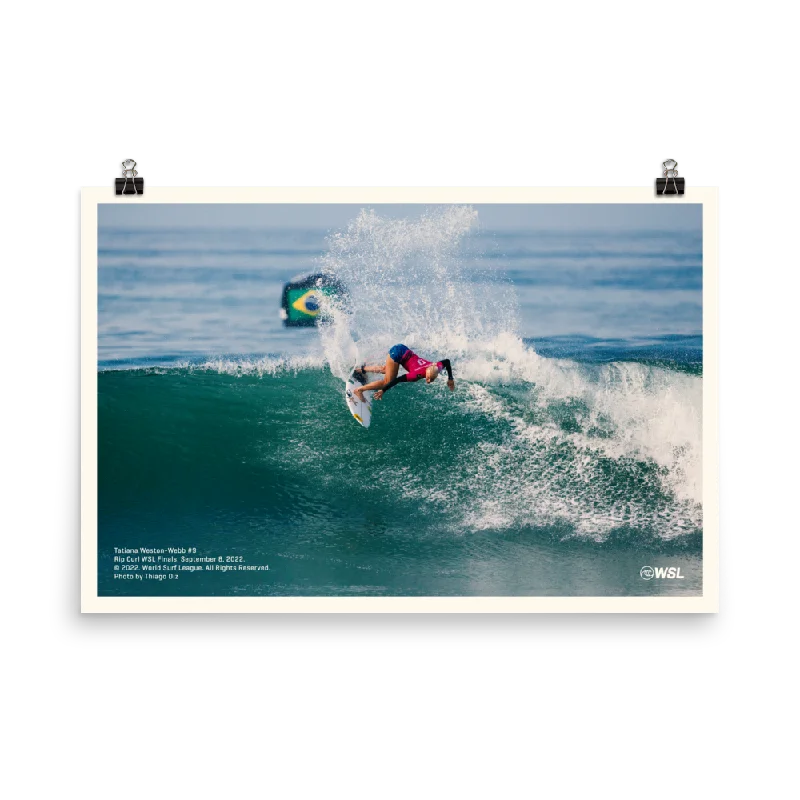 2023 Tatiana Weston-Webb Poster: Rip Curl WSL Finals, 2022