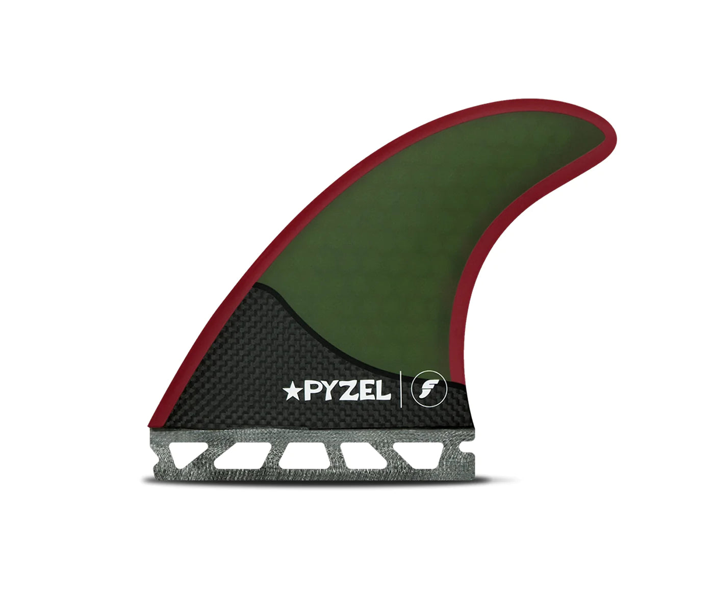 FUTURES PYZEL HONEYCOMB CARBON TRI M - GREEN/RED