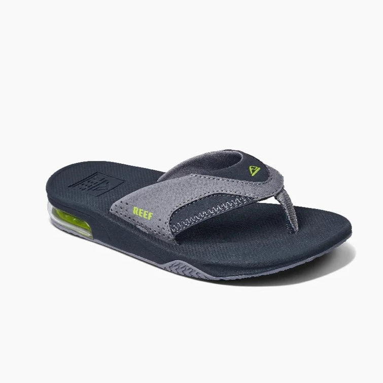 Reef Kids Fanning Sandals - Grey Volt