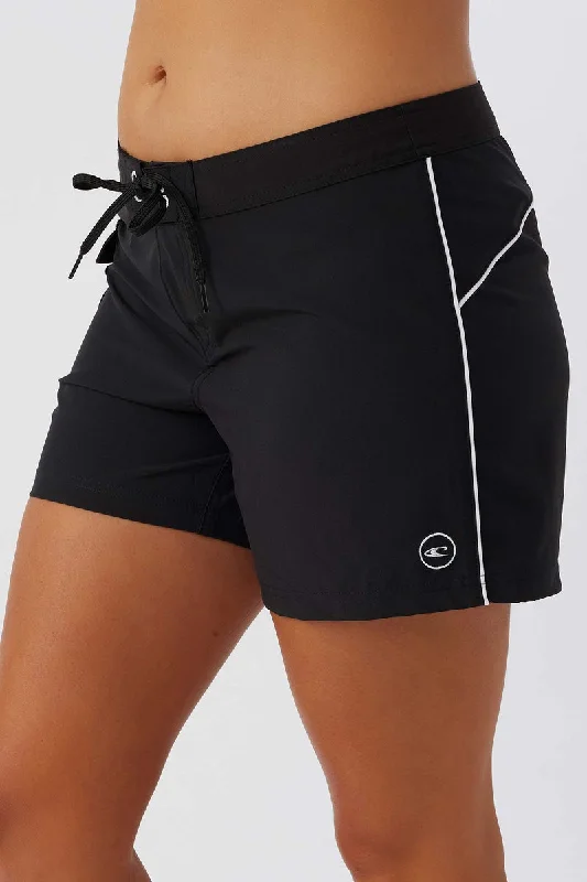 wetsuits for warmer water conditions-Saltwater Solids Stretch 5" Boardshorts