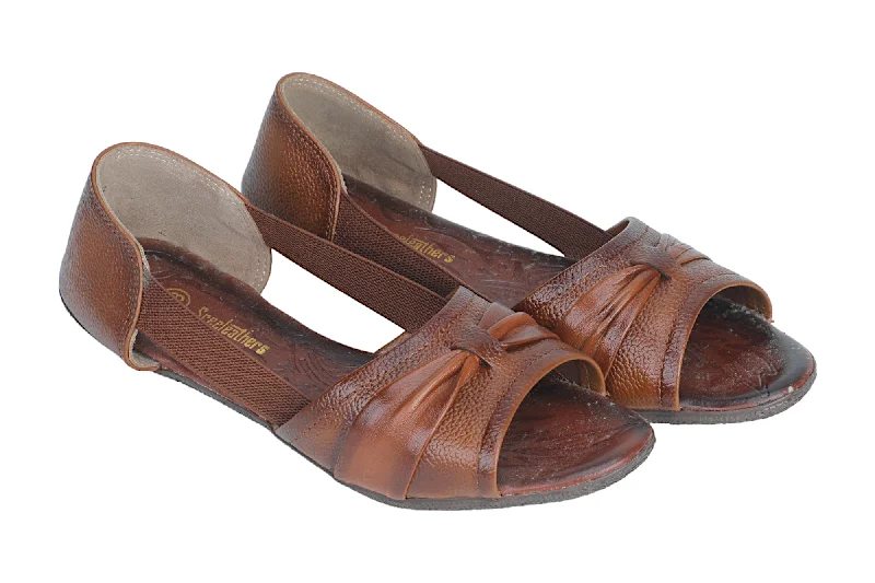 LADIES FLAT LEATHER SANDAL 999532