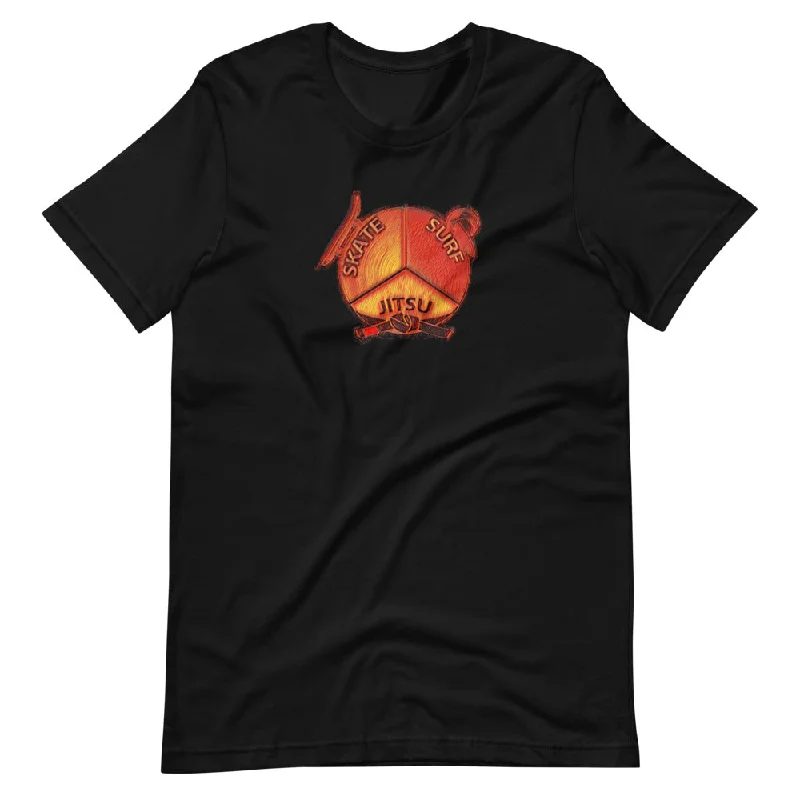 best surfwear for tropical climates-SSBJJ "Fire" Short-Sleeve T-Shirt (Made in USA)