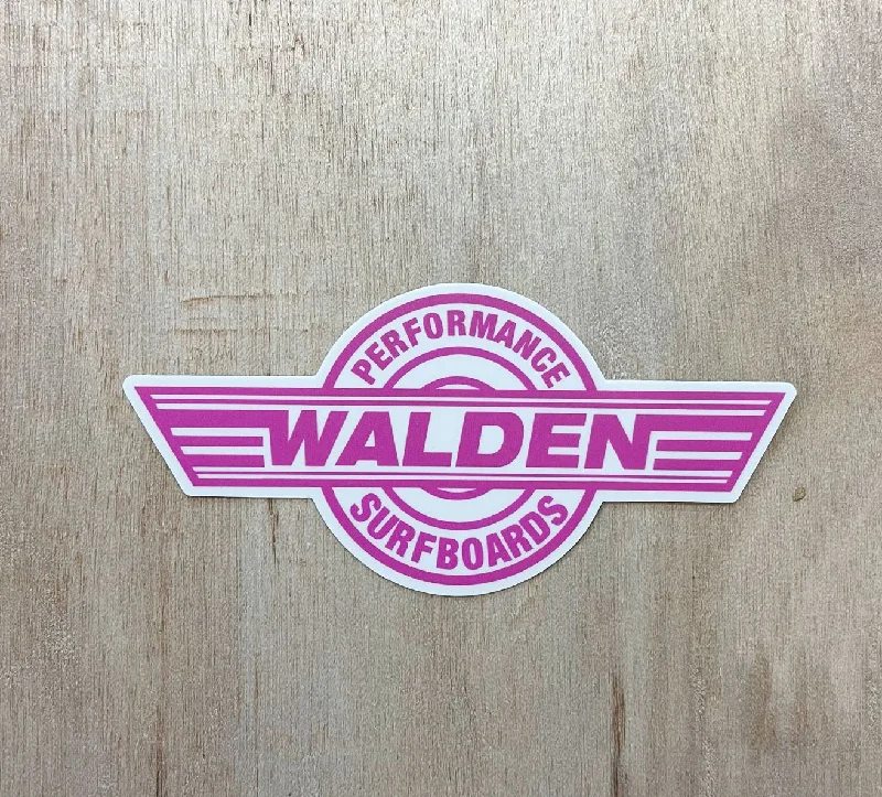 surf fins for quicker wave response-Walden Performance Stickers : pink