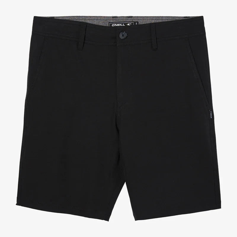 surf clothing for summer beach days-O'neill Reserve Light Check 19" Shorts - Black