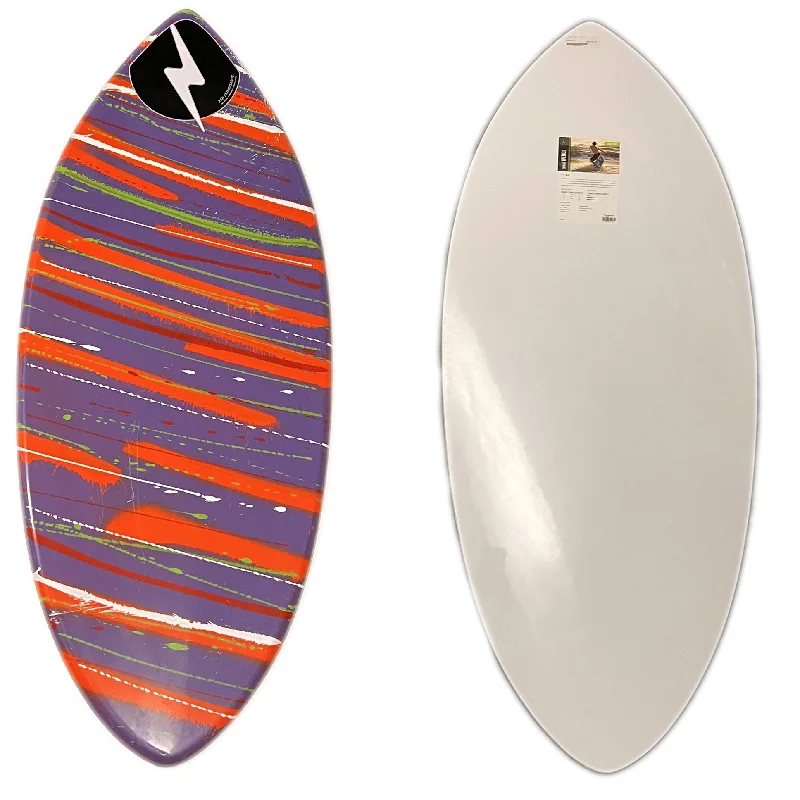 surfboards for smooth and fluid turns-Zap Large Wedge 49" Skimboard Purple