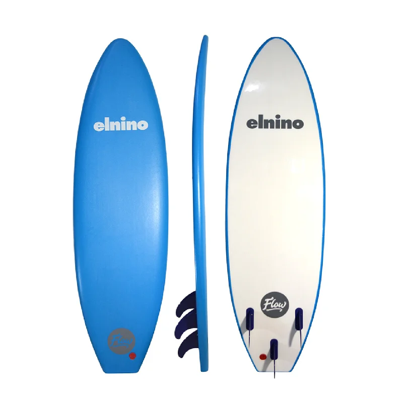 surfboards with soft-top designs for safety-ELNINO FLOW 6'0" SOFTBOARD