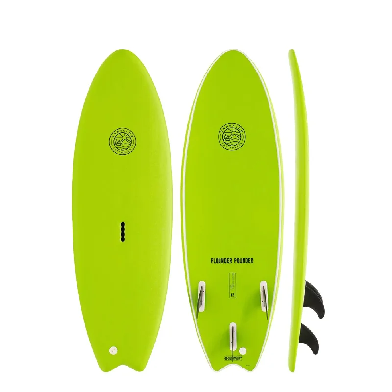 surfboards with extra stability-GNARALOO FLOUNDER POUNDER SOFTBOARD 6'6"