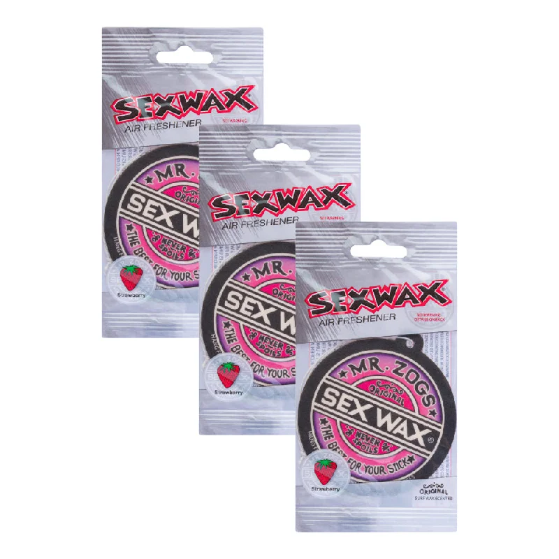 surf boots for cold water-Sex Wax Air Freshener - Strawberry - 3 Pack