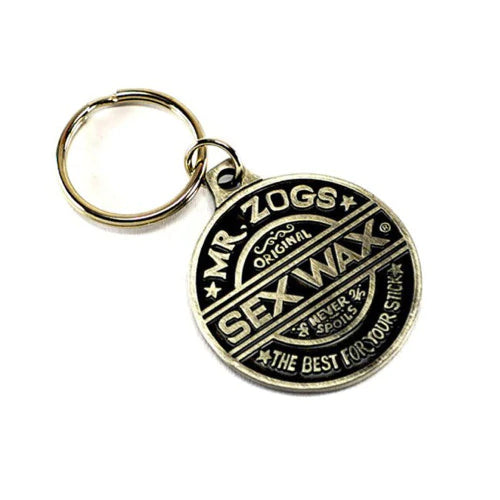 surf pants for sun protection-SEX WAX PEWTER KEY RING