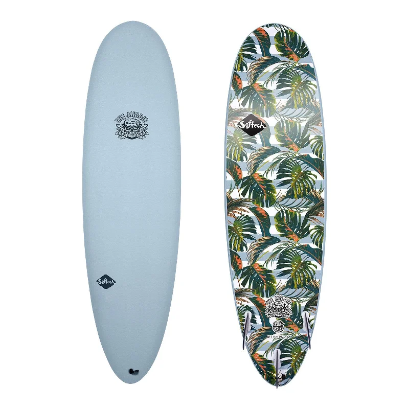 surfboards with great traction for foot control-SOFTECH THE MIDDIE FCSII 6'4" TROPICAL 2022