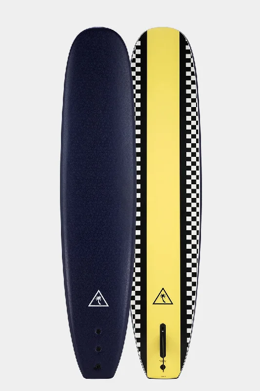 Catch Surf Heritage 8'6" Single Fin Noserider - Midnight Blue / Yellow