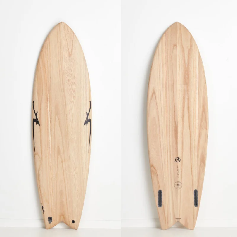 surfboards for fast turns-ALOHA KEEL TWIN 6'2" ECOSKIN FUTURES