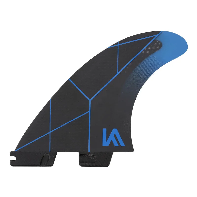 surfboards for high-speed maneuvers-FCS II KA PC Tri Medium Black/ Blue