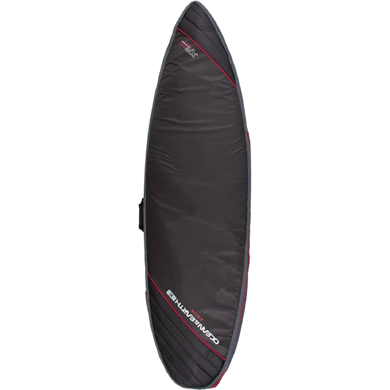 Ocean and Earth - Aircon Shortboard Cover 6'0" Black/Red