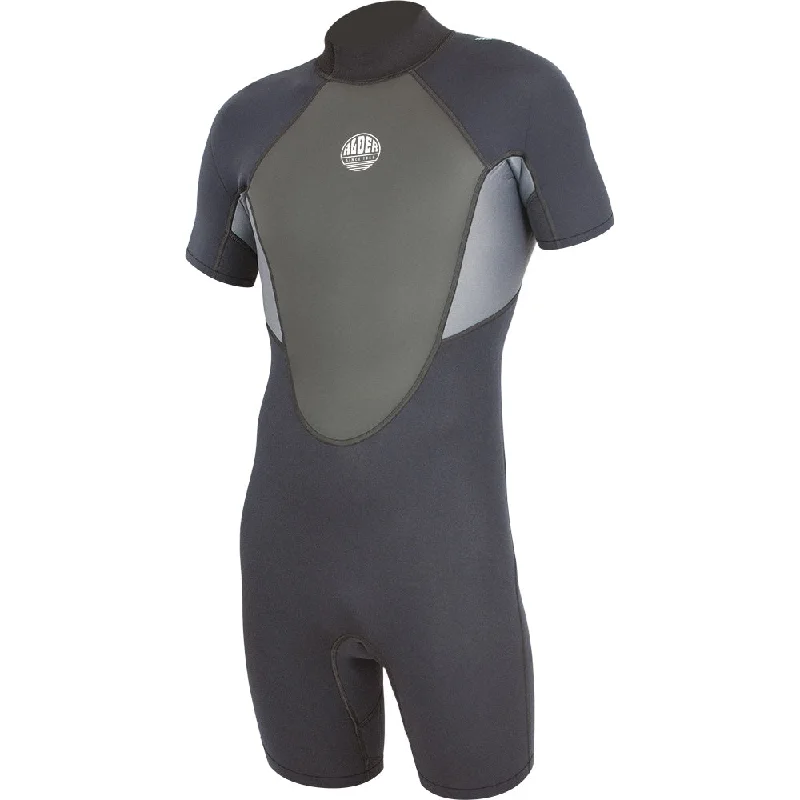 Alder Impact Mens 3/2mm Back Zip Shorty Wetsuit - Black