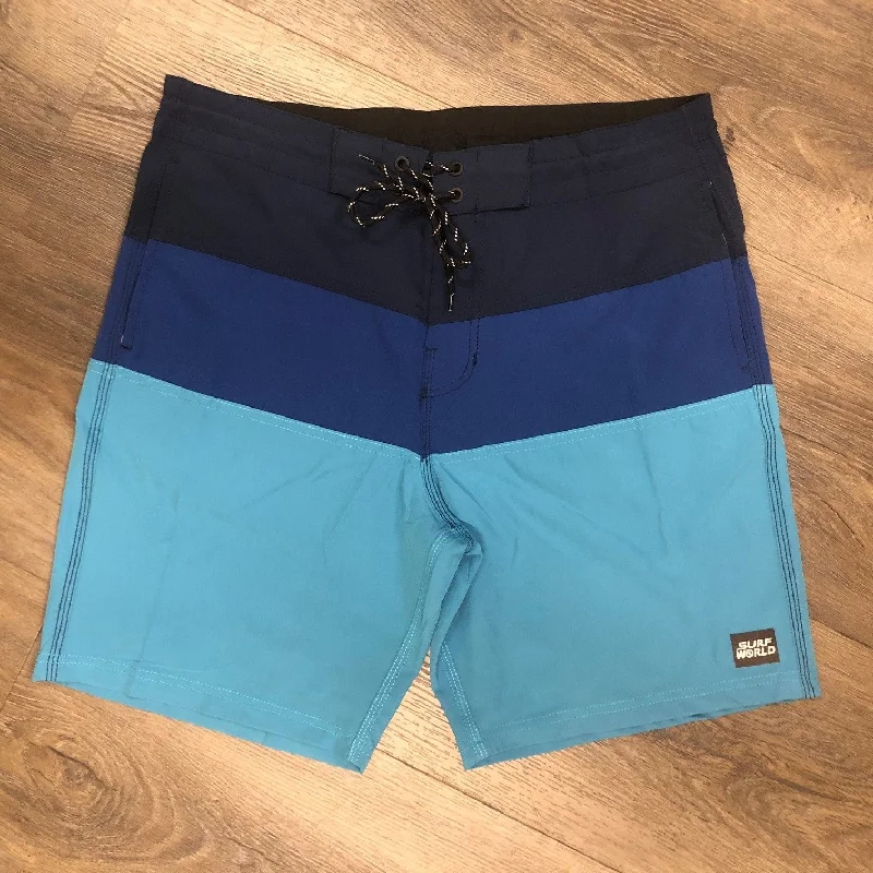 surf wetsuits for cold water-Surf World Triple Tail Boardshorts -  The Surf World Collection - Navy