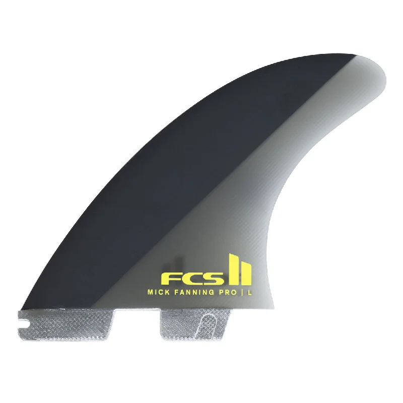 thermal surf suits for winter-FCS 2 MF PG Tri-Fin Set Black-Acid M