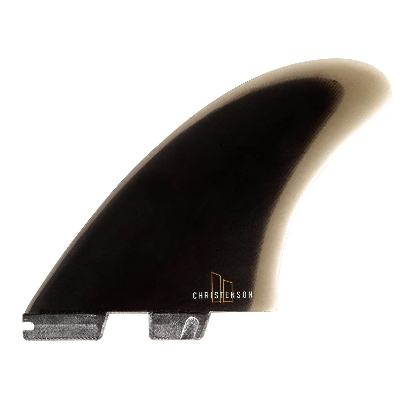 comfortable surf socks for long paddling-FCS 2 Christenson PG Keel Fin Set Black