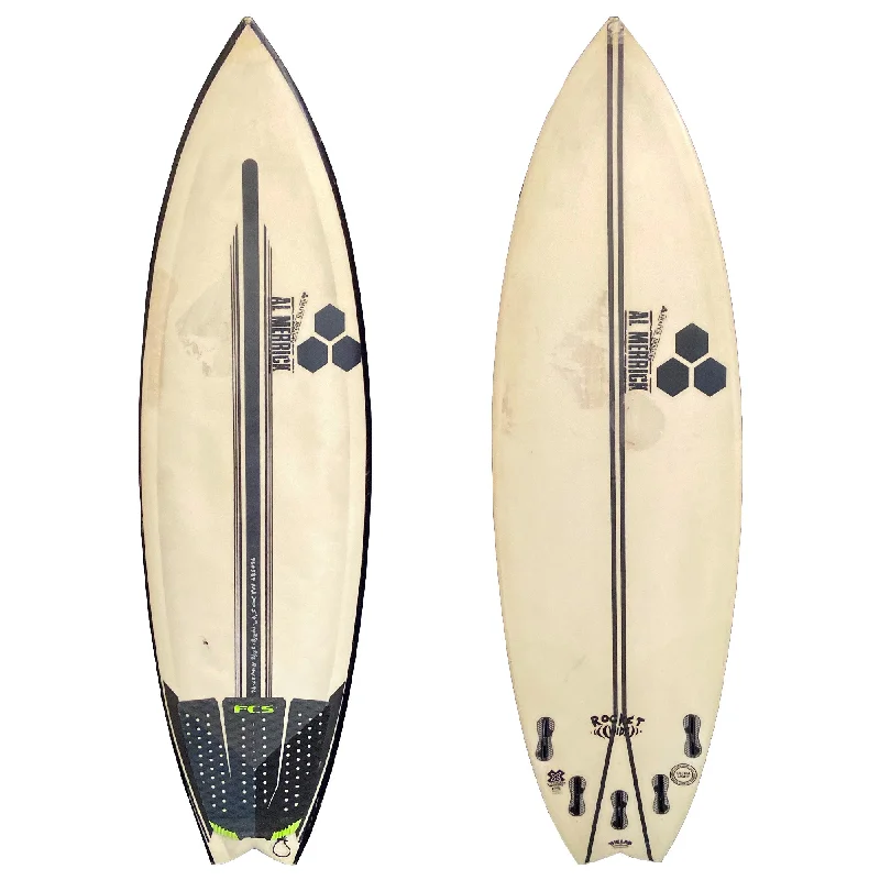 surfboards with minimal resistance for speed-Channel Islands Rocket Wide 5'9 Used Surfboard - FCS II