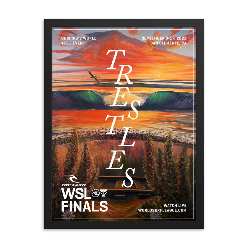 2021 Rip Curl WSL Finals Official Event Poster (Framed)