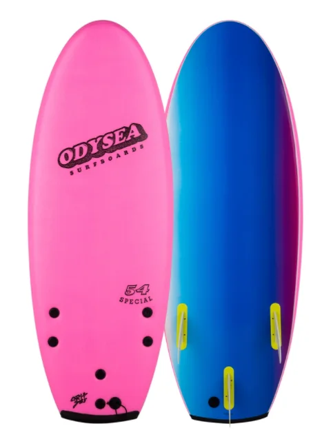 surfboards with enhanced turning precision-Odysea 54" Special (Thruster) - Hot Pink