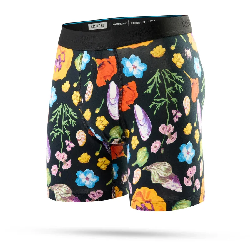 surfboards with great flexibility-Stance Lucias Floral Boxer Brief - Black