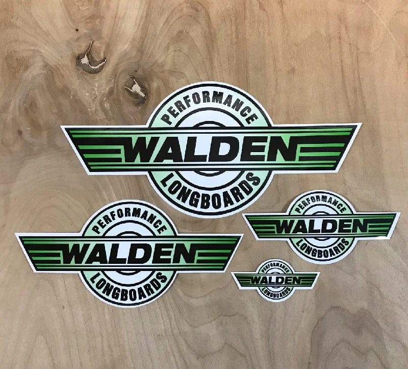 performance fins for enhanced wave control-Walden Performance Stickers : Green