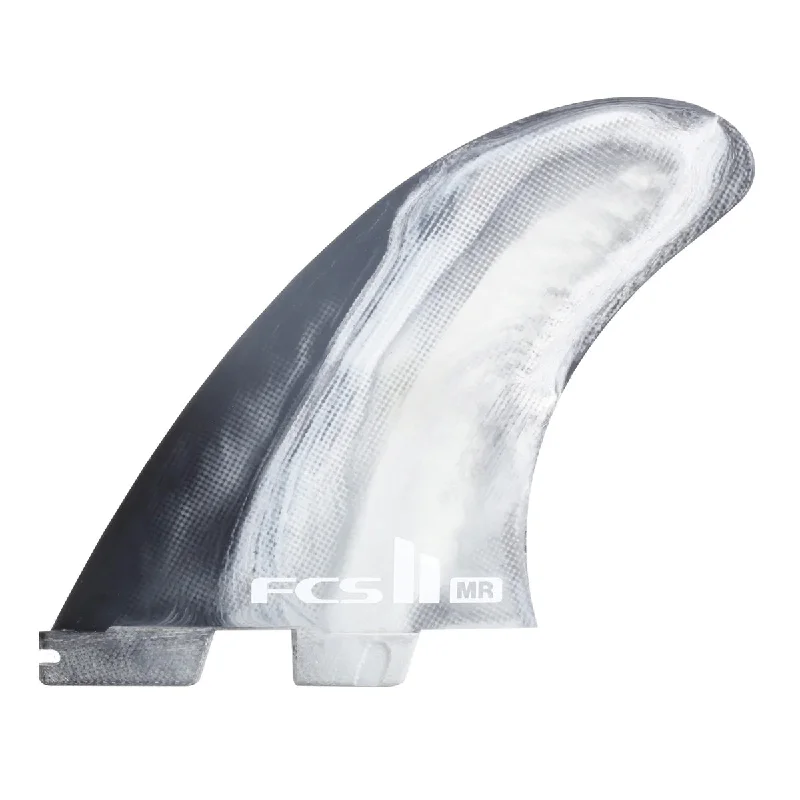 surfboards for fast and responsive turns-FCS II MR PC XLarge w/trailer Black/White Swirl