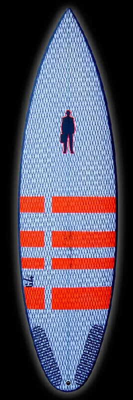 surfboards with high maneuverability-G4-71 | Titanium II Orange stripes