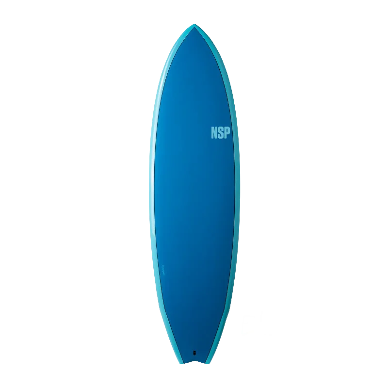 lightweight surfboards for easier handling-NSP Surfboards - 7'2" Elements HDT Fish - Ocean Blue FTU