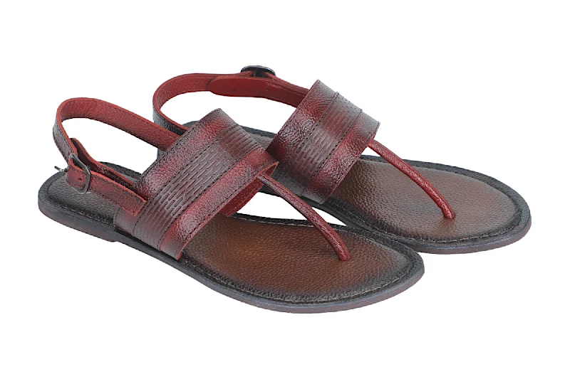 LADIES FLAT LEATHER SANDAL 999528