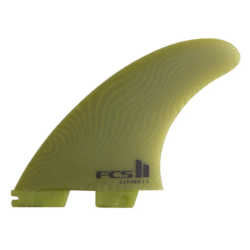 surf jackets for wind protection-FCS 2 Carver Neo Glass Tri-Fin Set Eucalyptus M