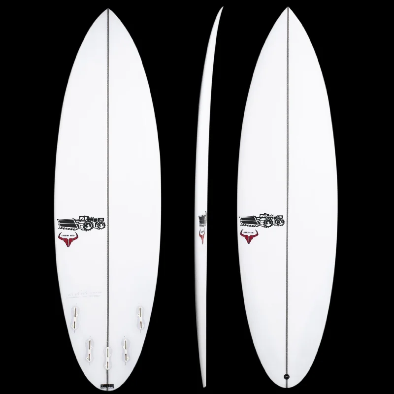 durable surfboards for rocky conditions-JS RAGING BULL PE ROUND TAIL 6'4" FCS II