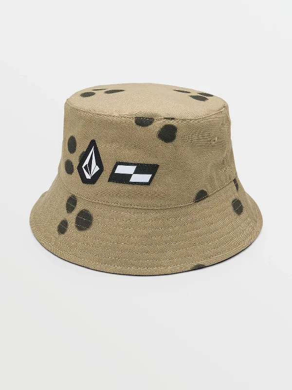 beginner-friendly surfboards-Volcom X Schroff Bucket Hat Khaki