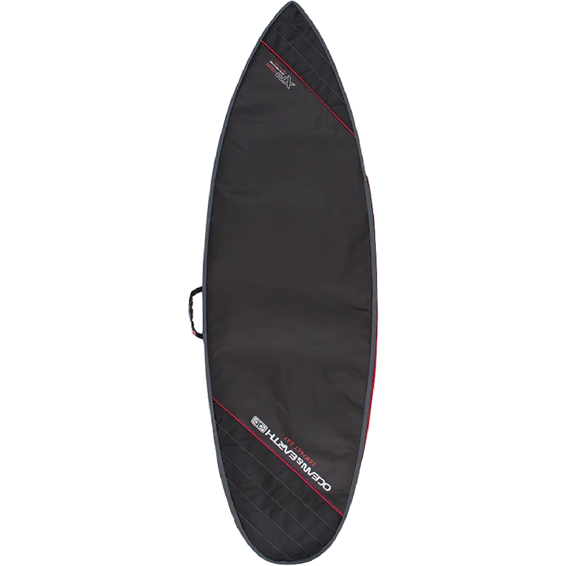 O&E Compact Day Shortboard Cover Black/Red