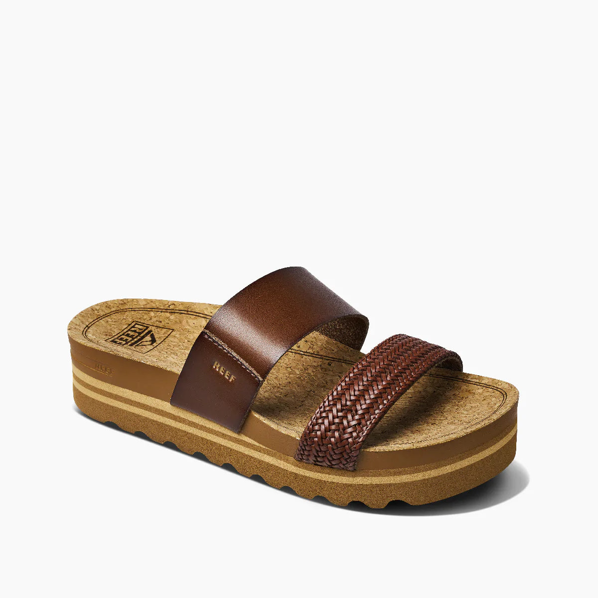 Reef Cushion Vista Hi Sandals - Chocolate