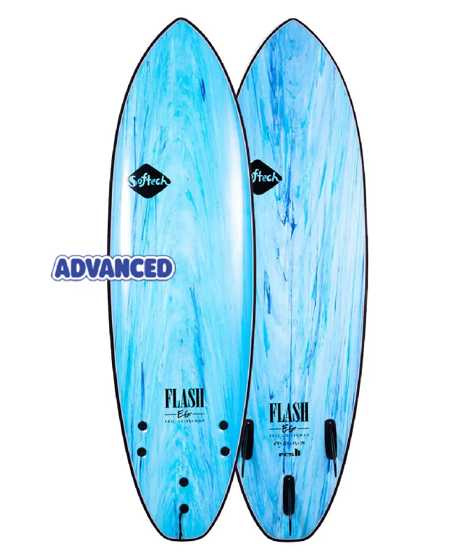 surfboards for quick wave entry-Softech 7'0" Eric G Flash Aqua