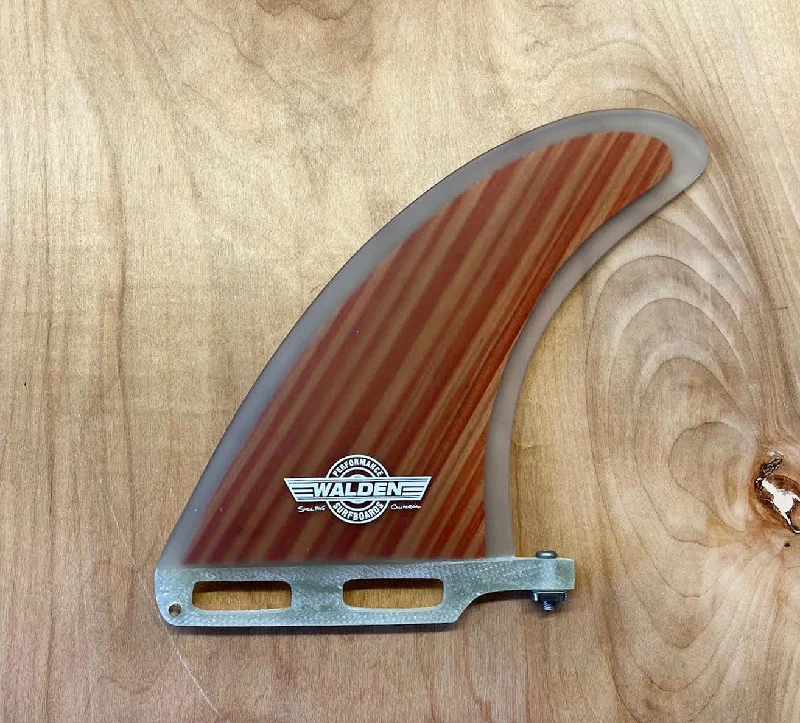 surfboard fins with optimal balance-Walden Wide Base Fin - wood